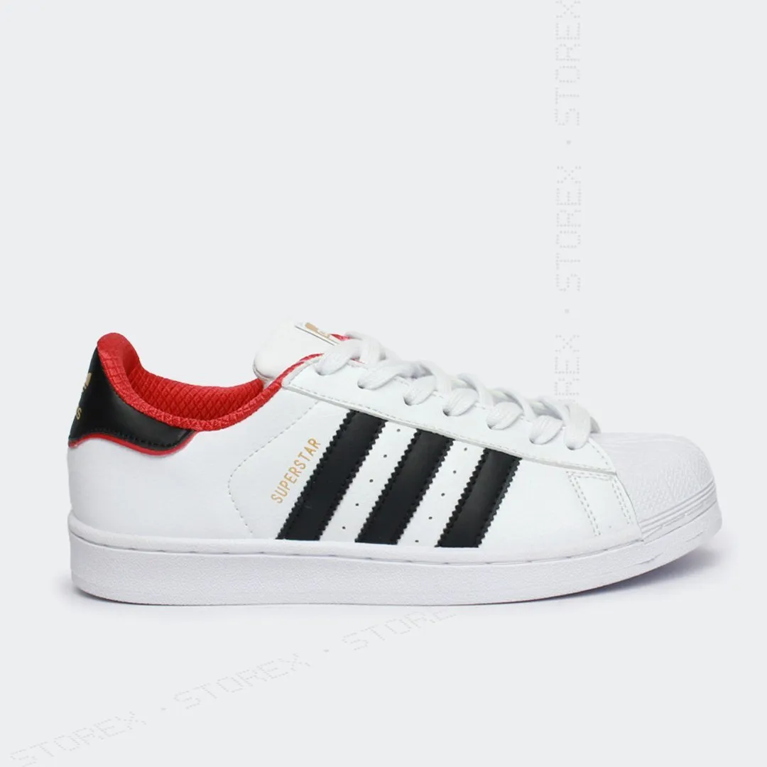 adidas Superstar Black White Red