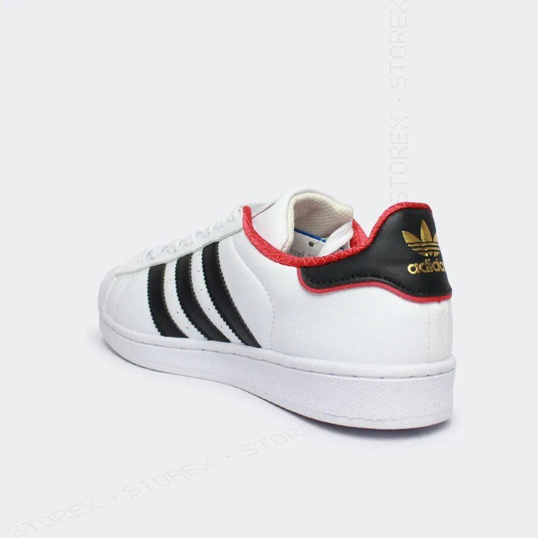 adidas Superstar Black White Red