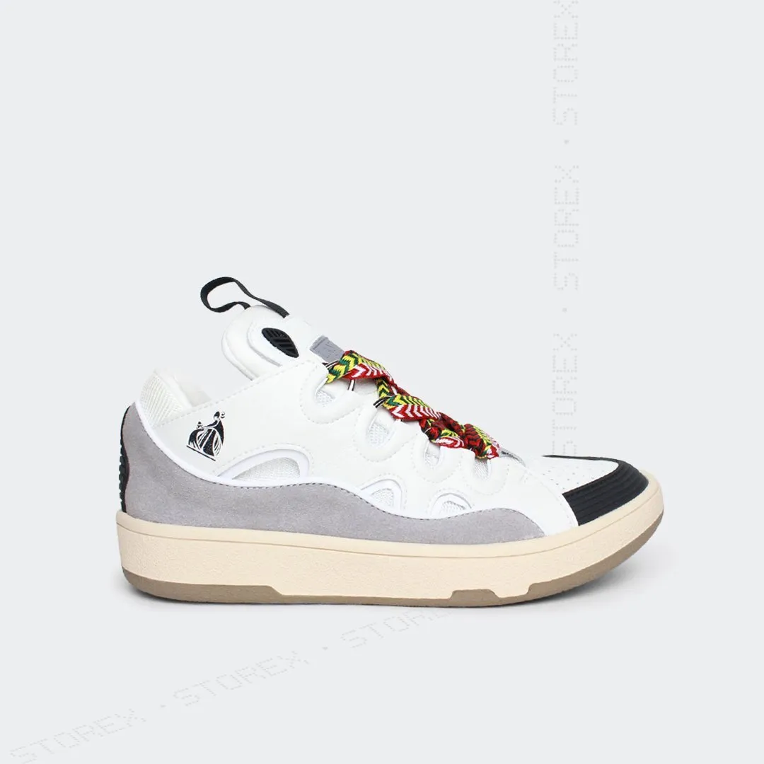 LANVIN Curb Skateshoes Leather White