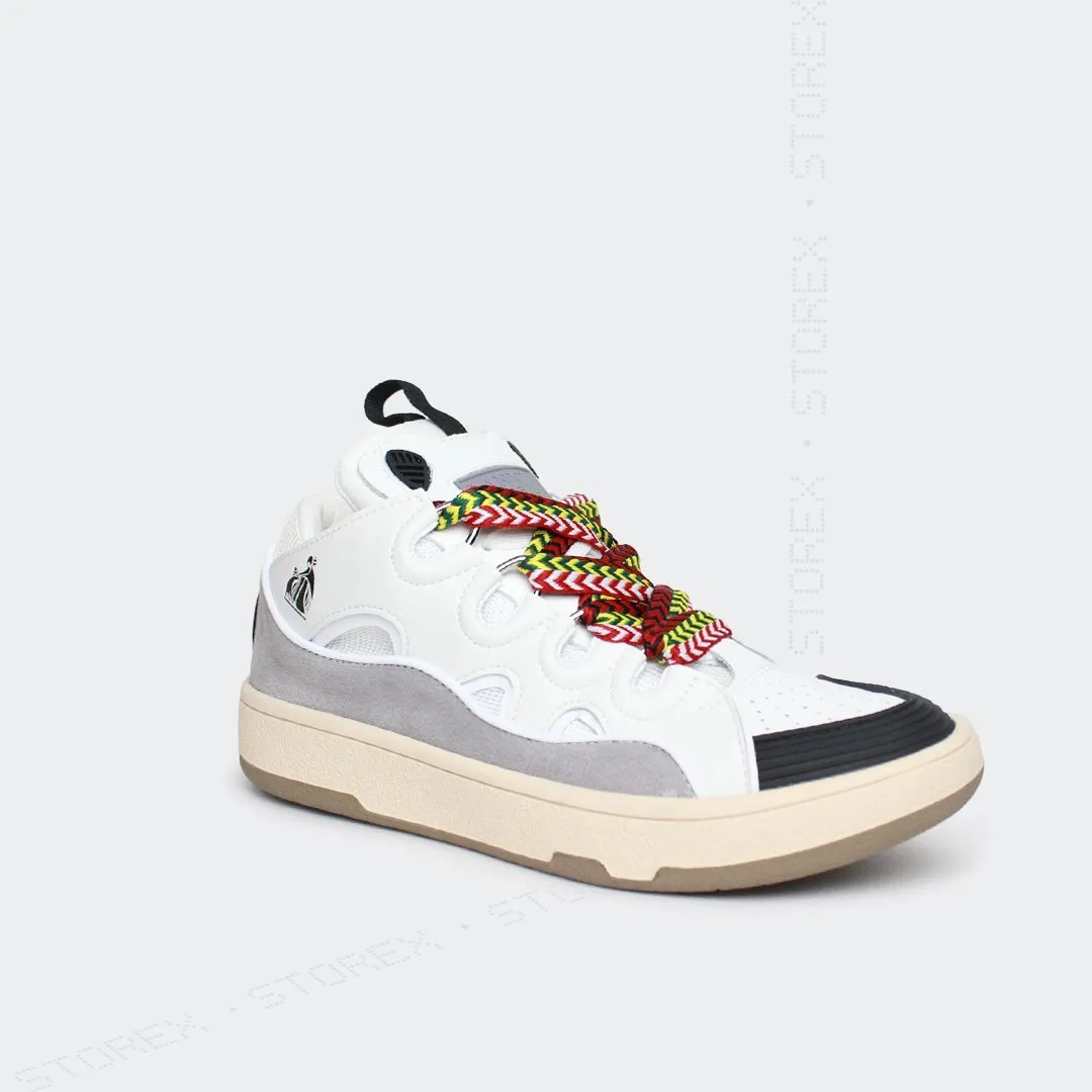 LANVIN Curb Skateshoes Leather White