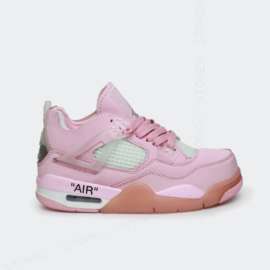 Jordan 4 x Off-white all Pink