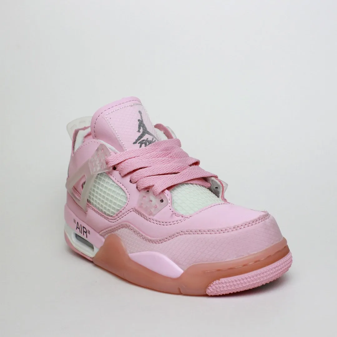 Jordan 4 x Off-white all Pink