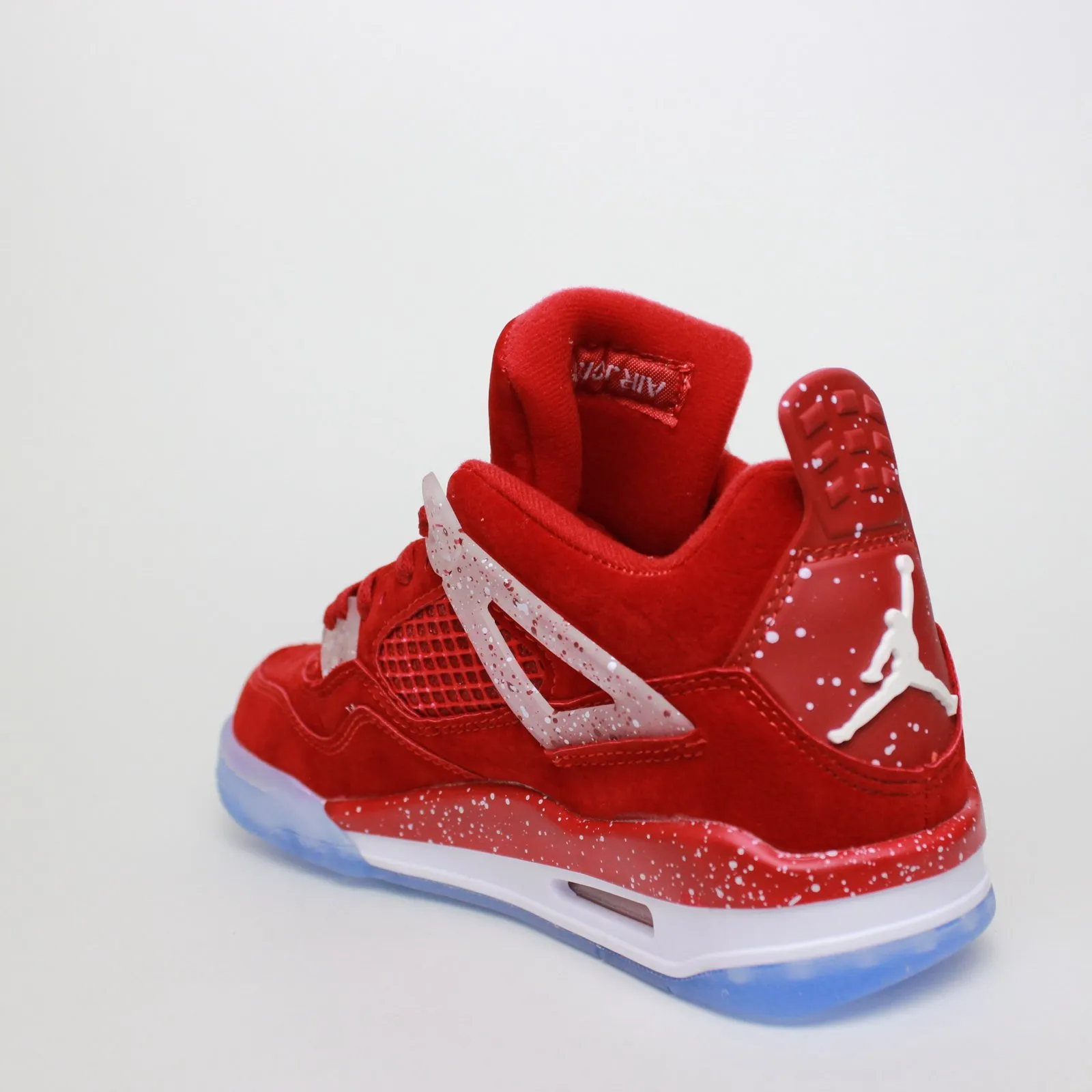 Jordan 4 All Red Suede