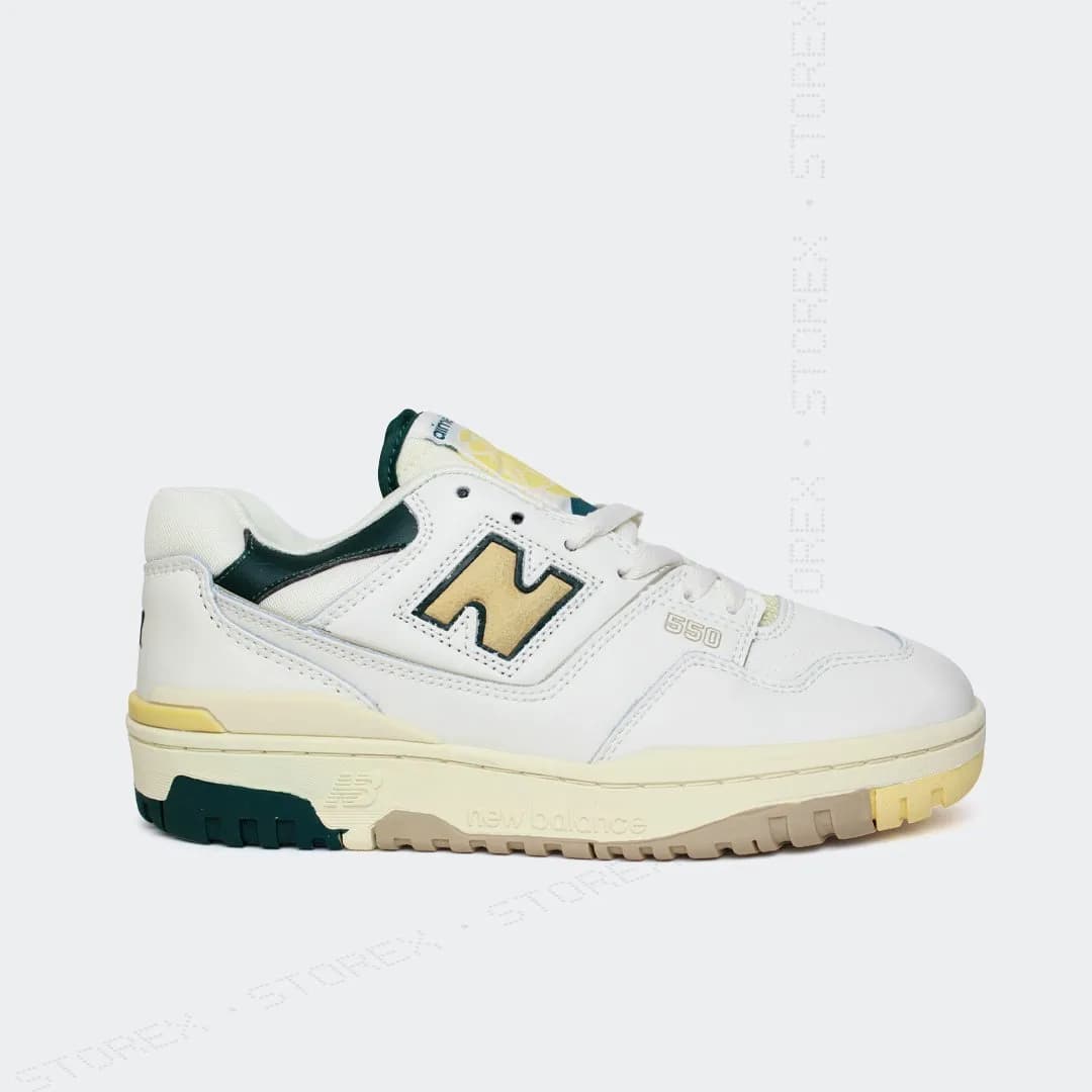 New Balance 550 White Green Yellow