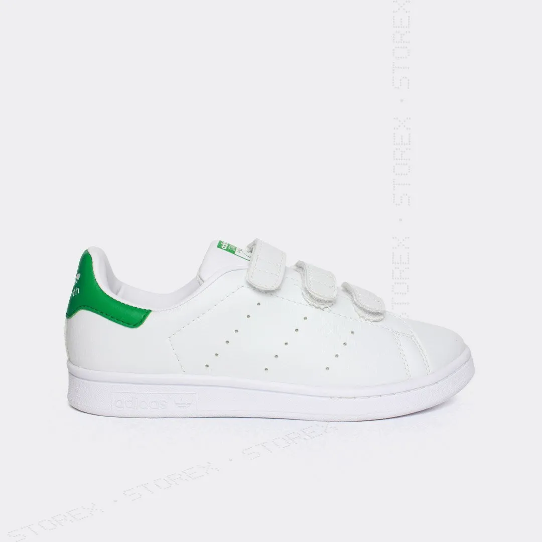 Stan Smith Green White Sticky Laces