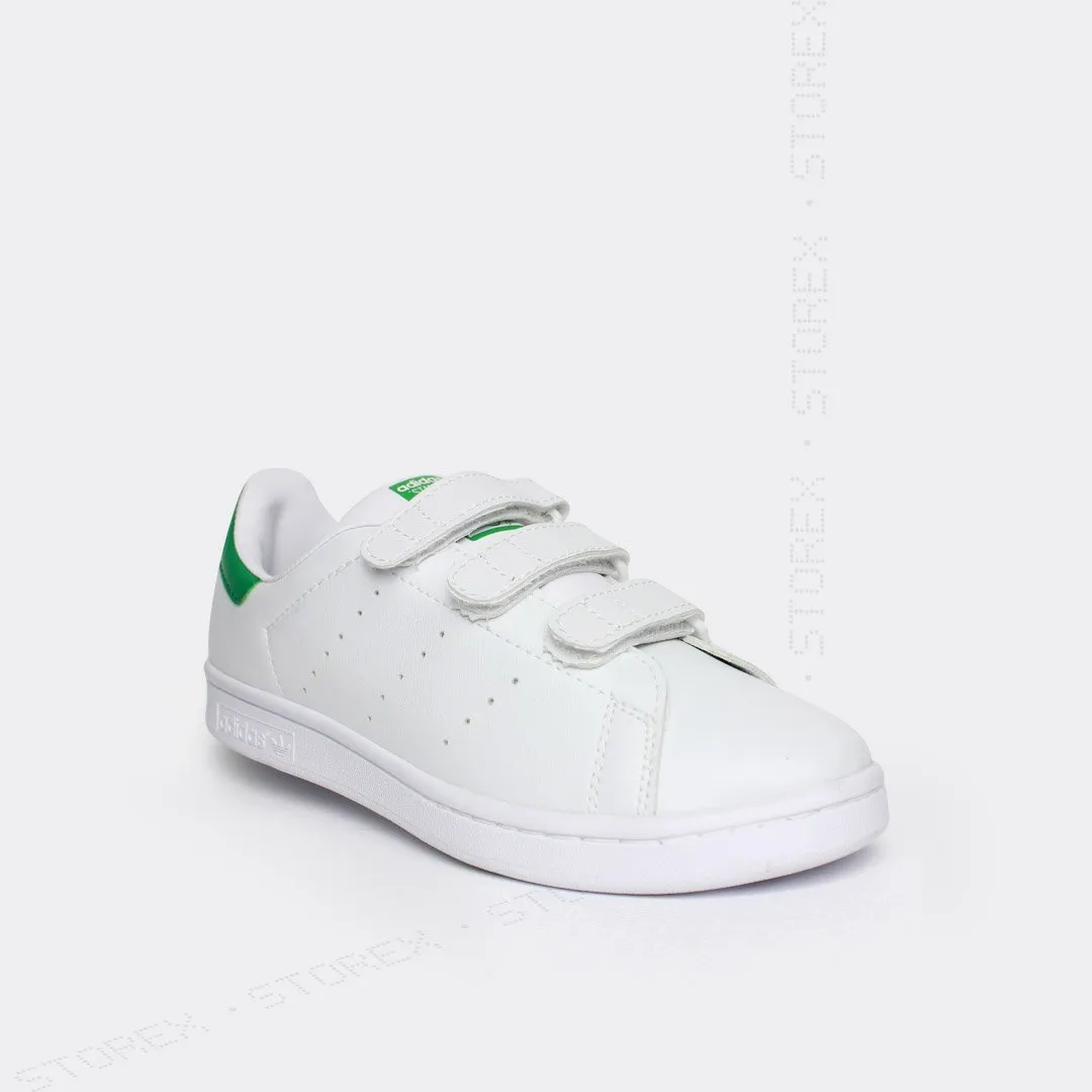 Stan Smith Green White Sticky Laces