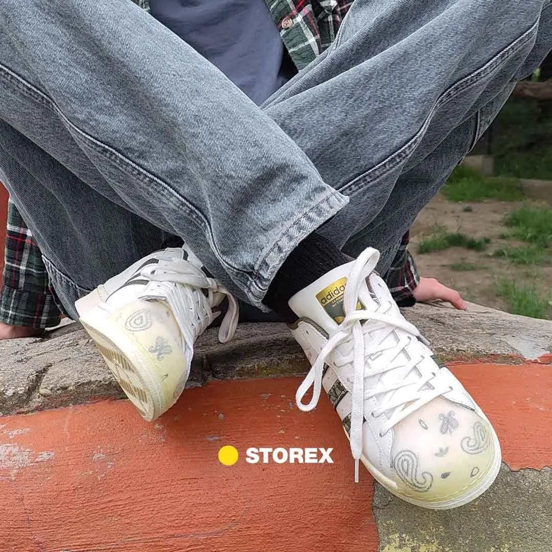 adidas Superstar Olive Orange