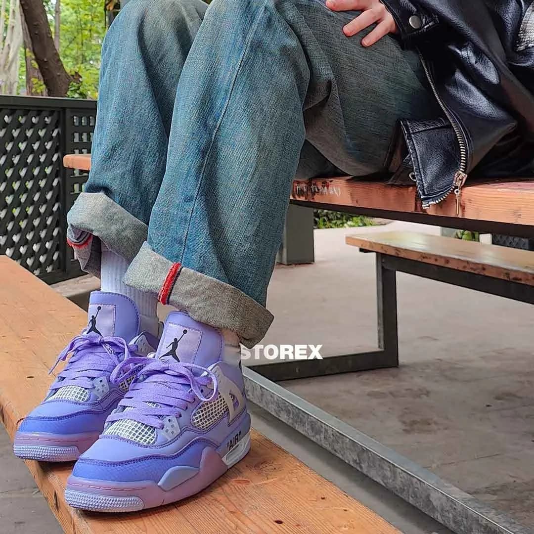 Jordan 4 x Off-White Purple