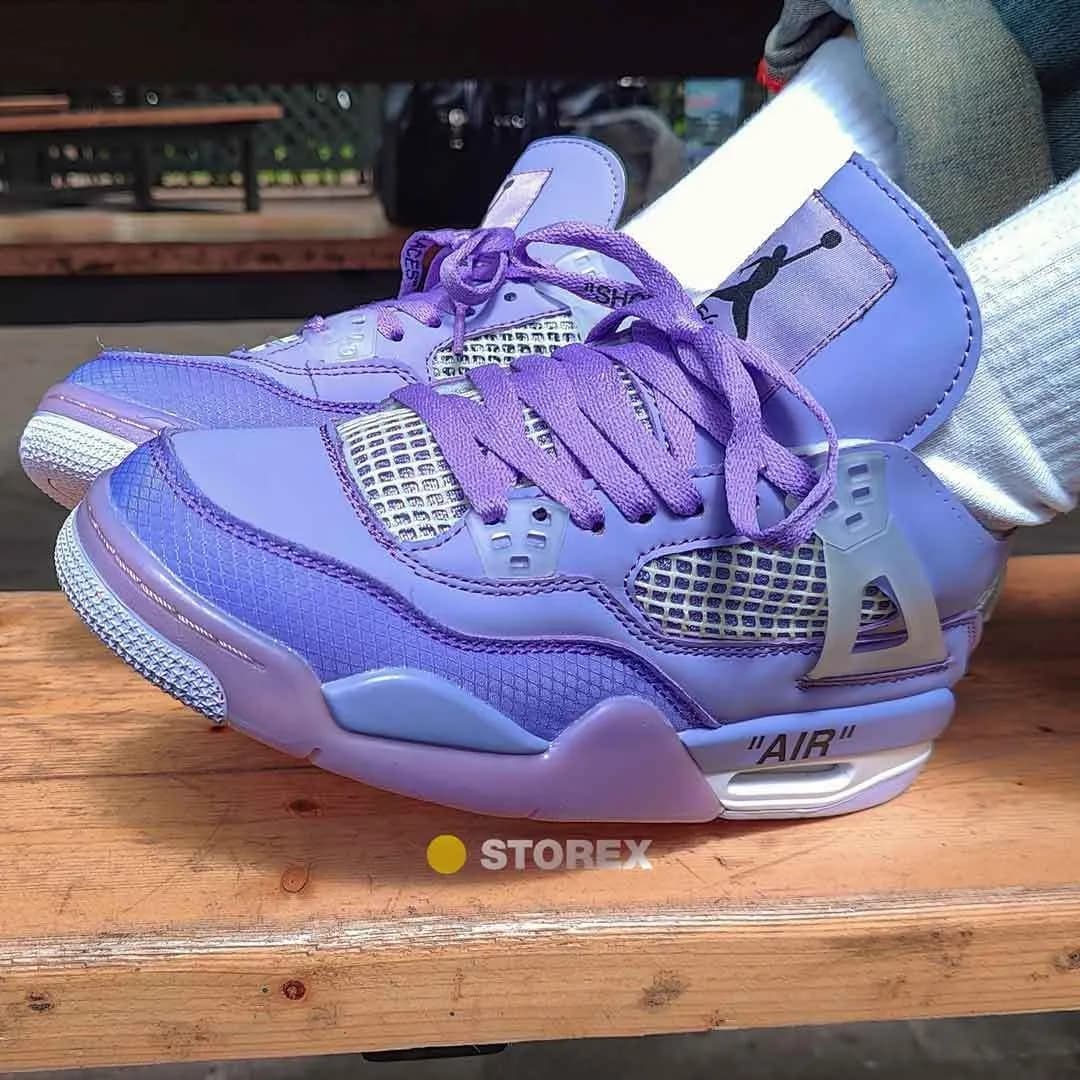 Jordan 4 x Off-White Purple