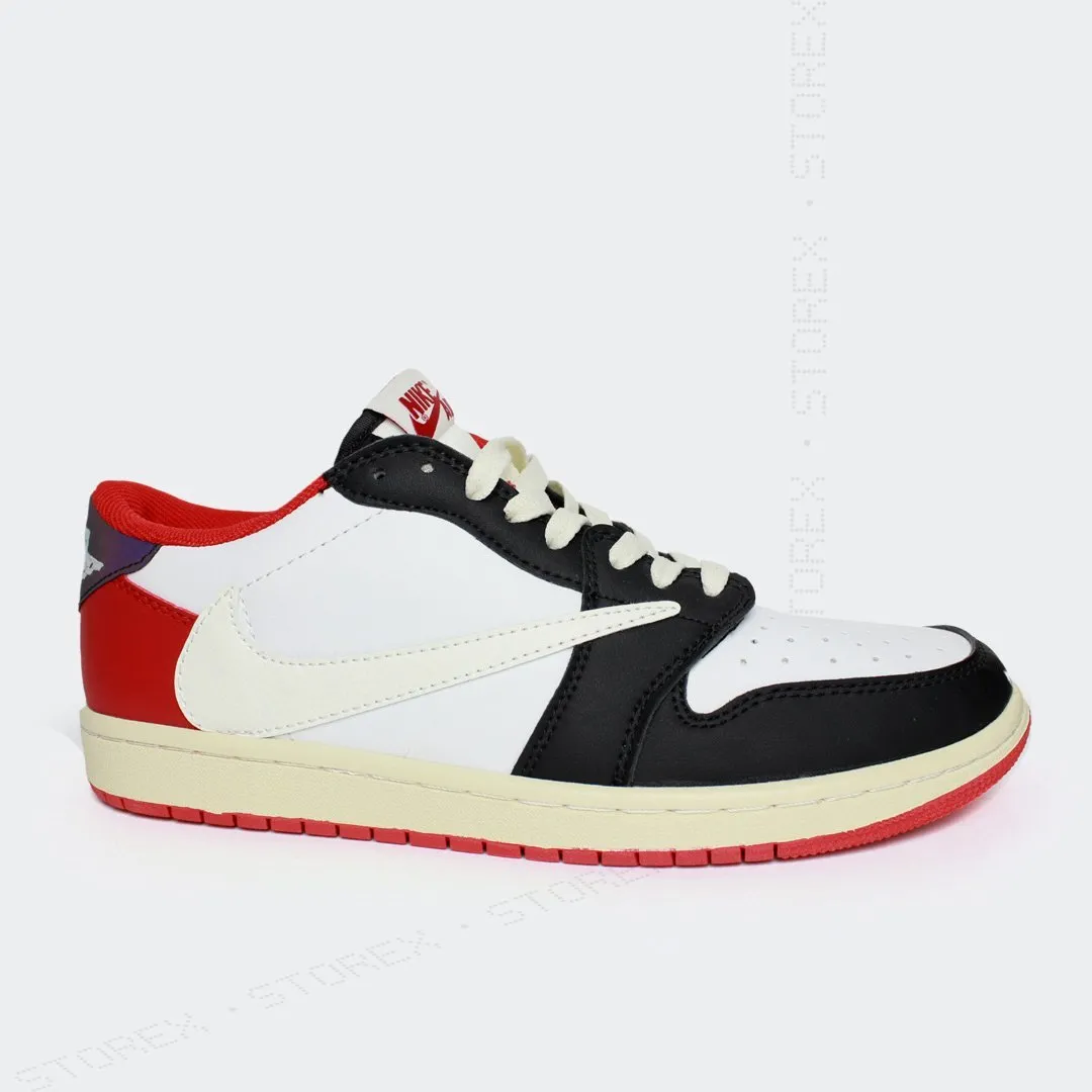Jordan 1 Low Fragment Red x Travis Scott