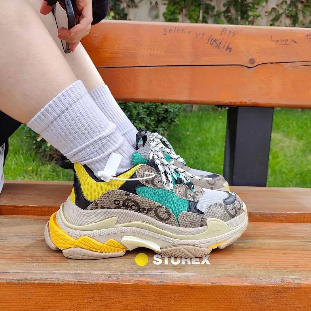 BALENCIAGA x GUCCI Green Beige