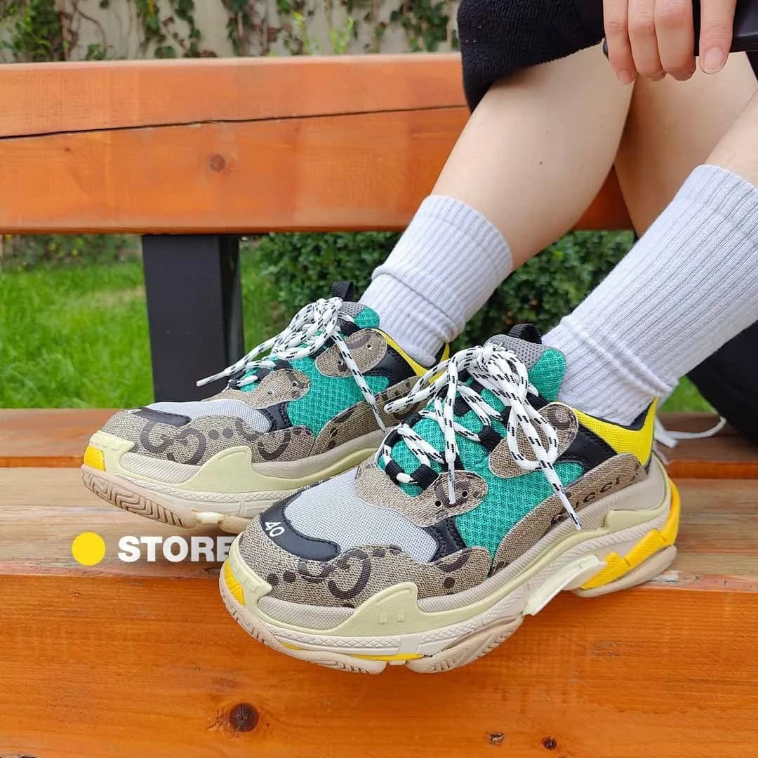 BALENCIAGA x GUCCI Green Beige