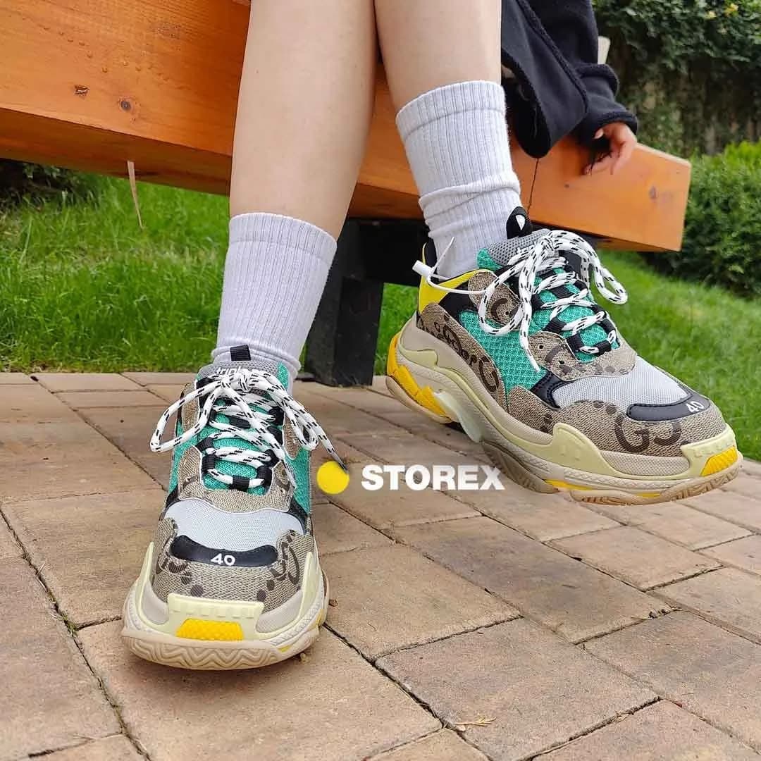 BALENCIAGA x GUCCI Green Beige