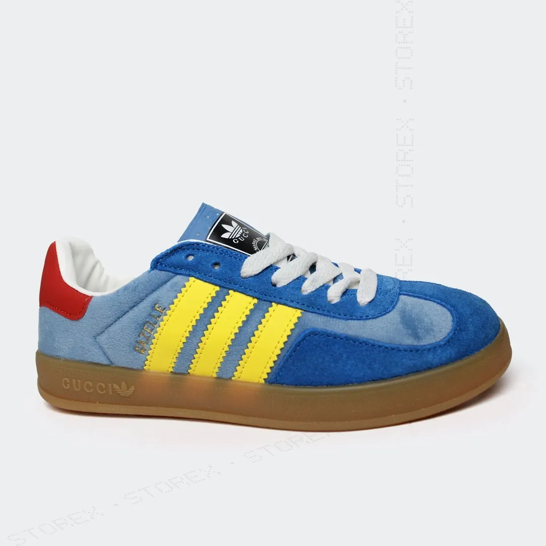 adidas x Gucci Gazelle Blue Yellow