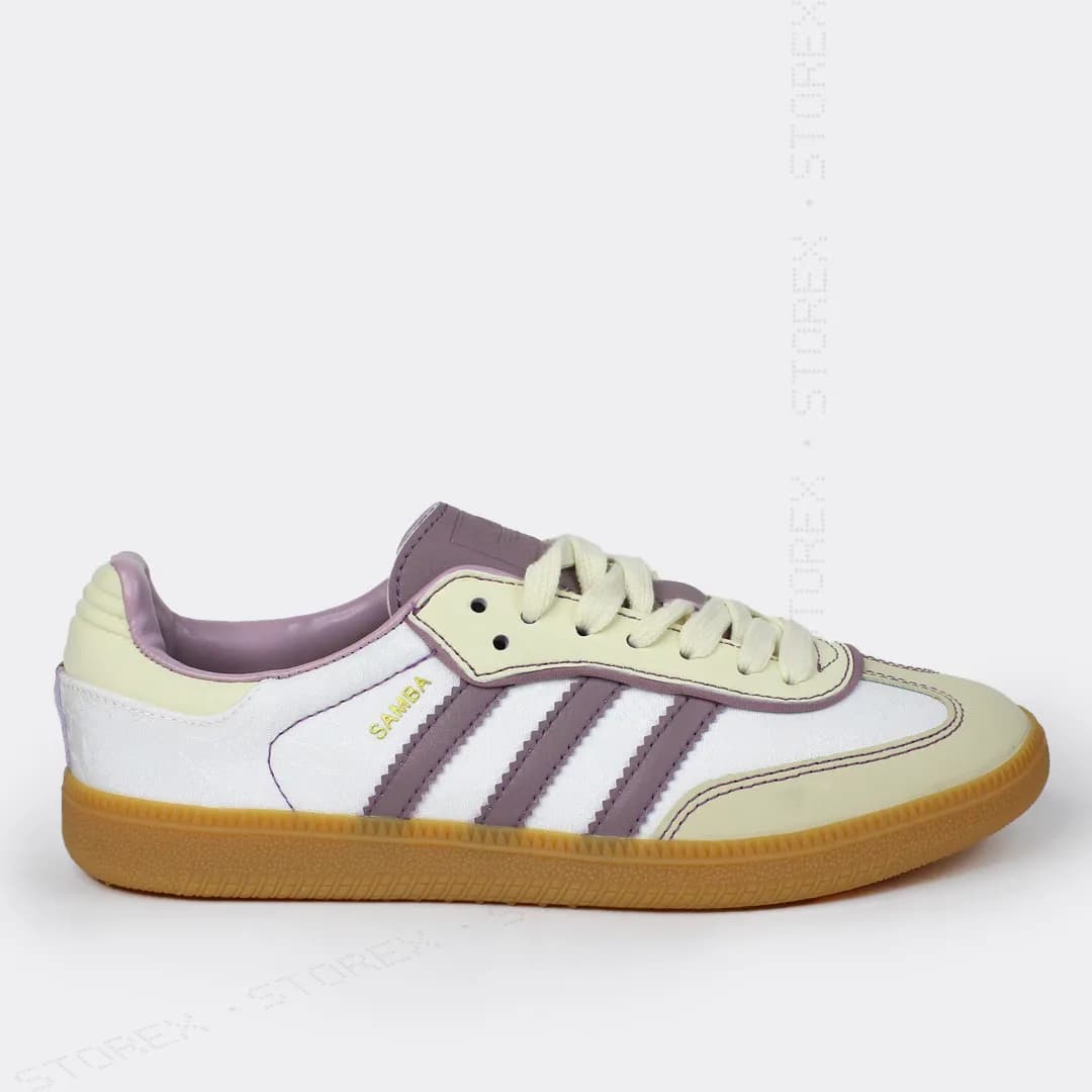 adidas Samba White Cream/Purple