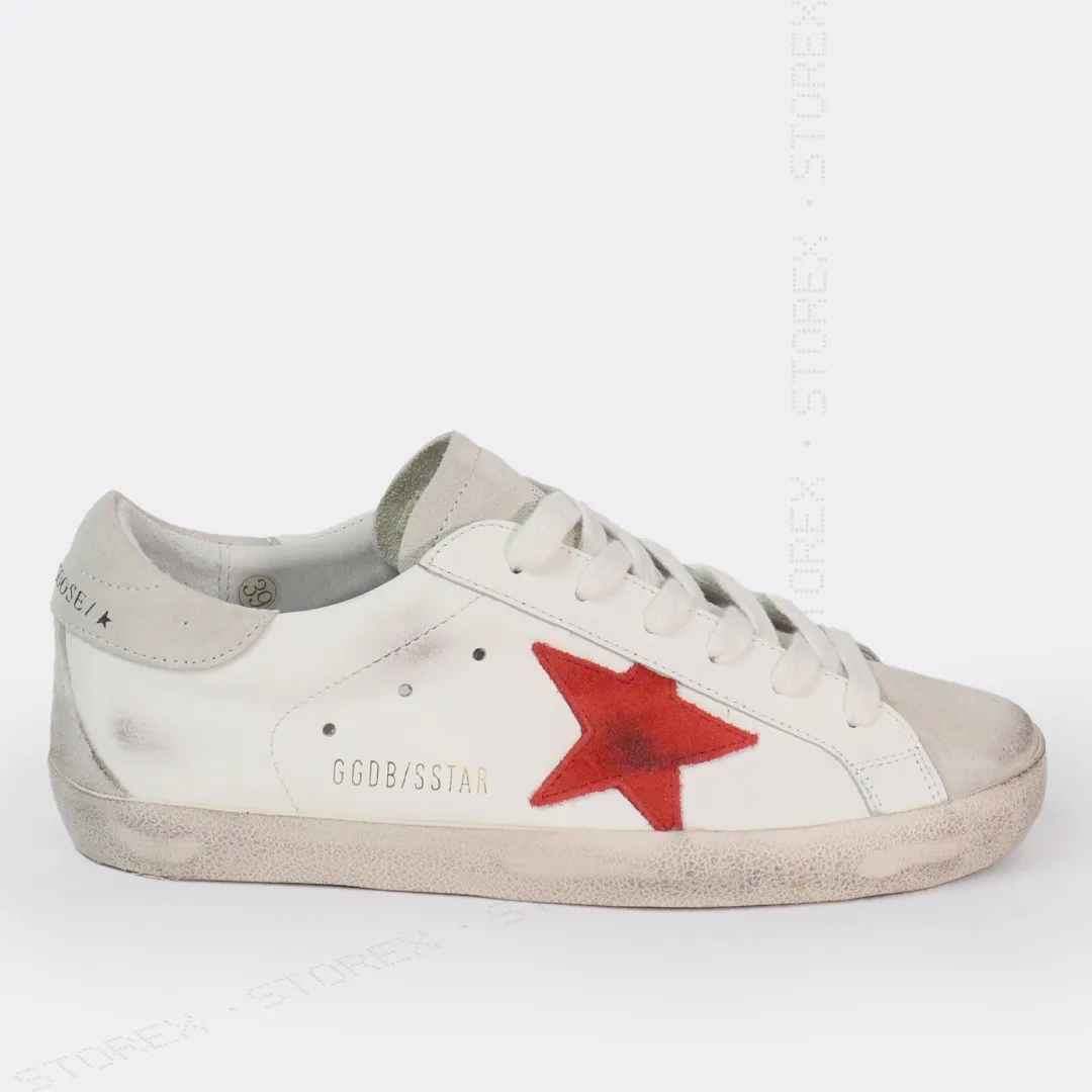 Golden Goose ★ Superstar White/Red
