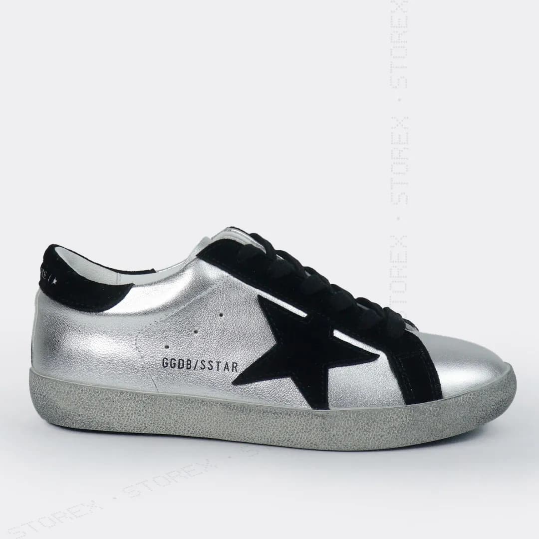 Golden Goose ★ Superstar Silver/Black