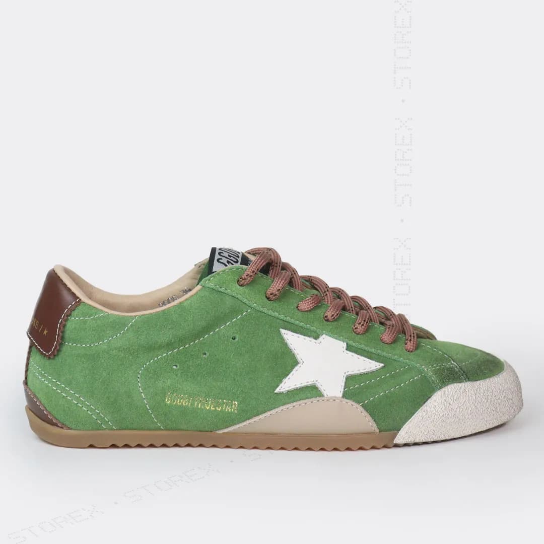 Golden Goose True Star Forest Green Suede