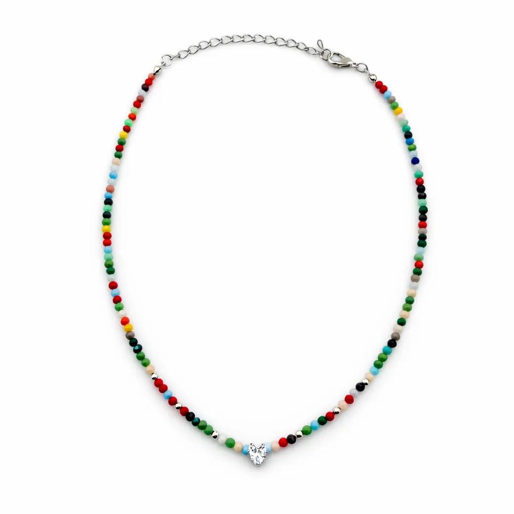 Rainbow Heart Necklace