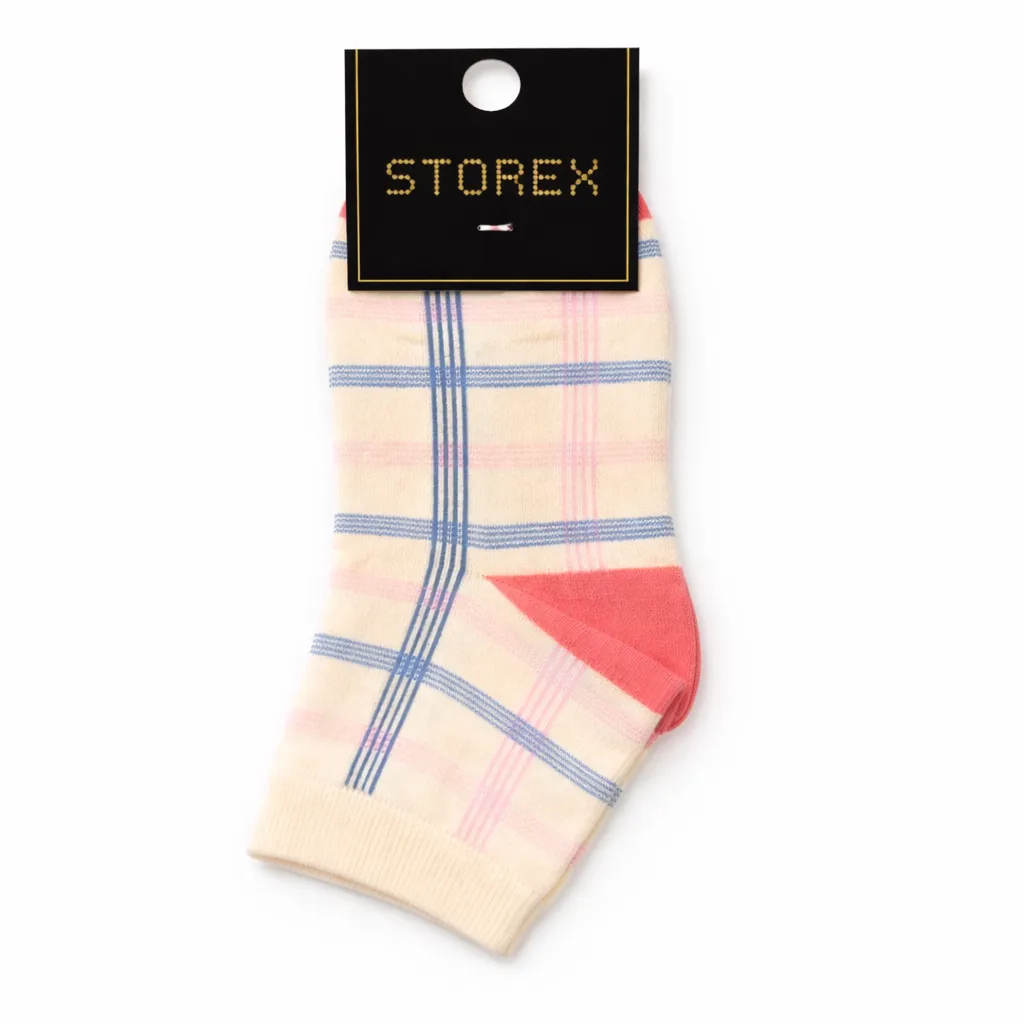 Pastel Grid Socks