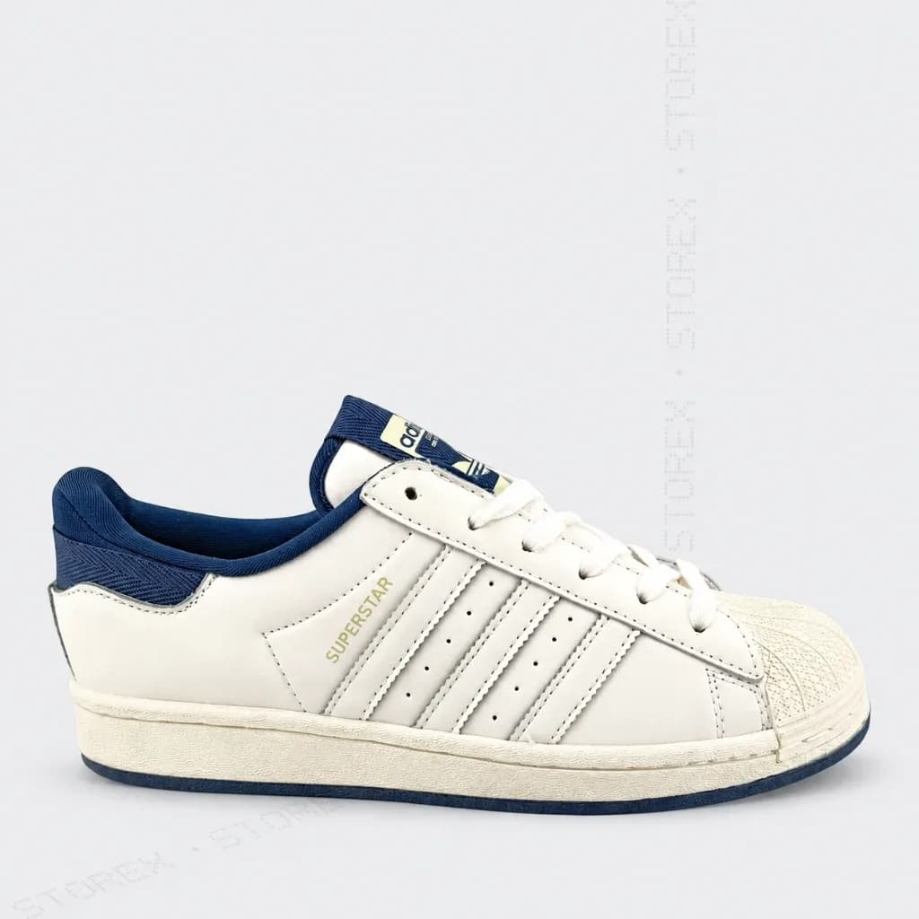 Adidas Superstar White/Navy Blue