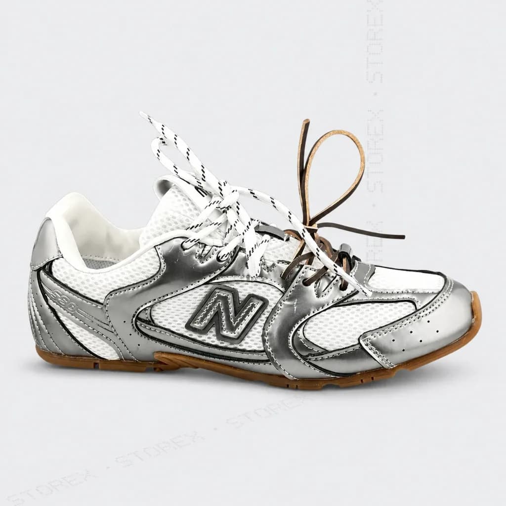 New Balance x Miu Miu 530 Metallic Silver
