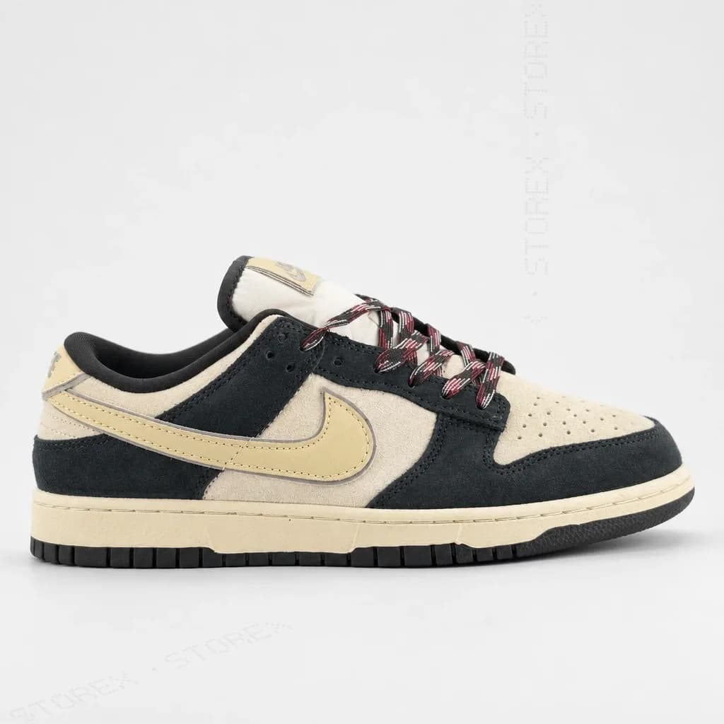 Nike Dunk Low LX Black/Cream Suede